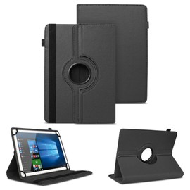 NAUC Tablet Protective Case Compatible with Doogee T30 Pro 11 Inch Case 360 Degree Rotating Case for Tablets Ultra Thin Faux Leather Tablet Case, Colours: Black