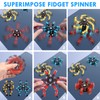 6pcs Transformable Fidget Spinner Toy, Funny DIY Fingertip Spin Top