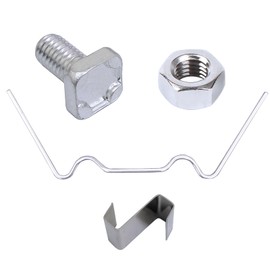 400Pcs Stainless Steel Greenhouse Accessories Glazing Clip Fixing Clip Aluminum M6x11 Bolt Nut Full Set