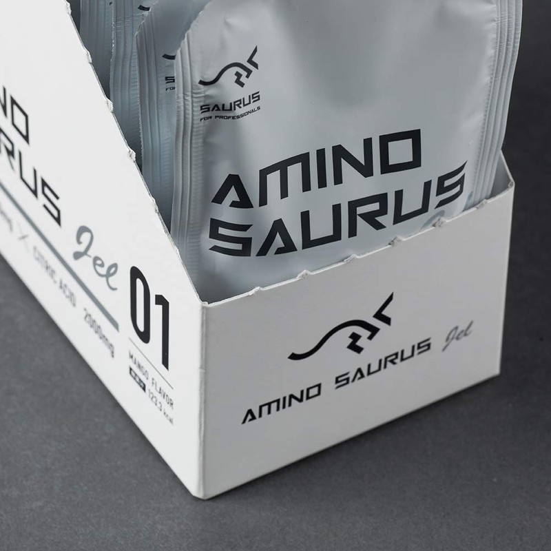 AMINO SAURUS GEL(アミノサウルス ジェル) アルギニン2000mg シトルリン1000mg クエン酸2000mg マグネシウム50mg カフェイン75mg レモン味