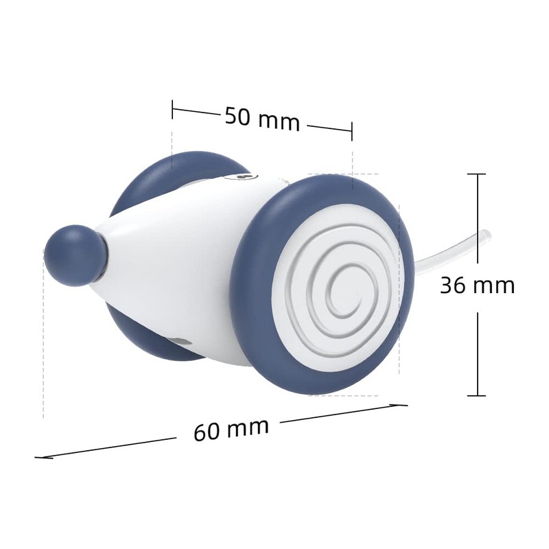 INF Katzenspielzeug Elektrisch Spielmaus, Spielmäuse für Katze mit USB-Kabel, Interaktive