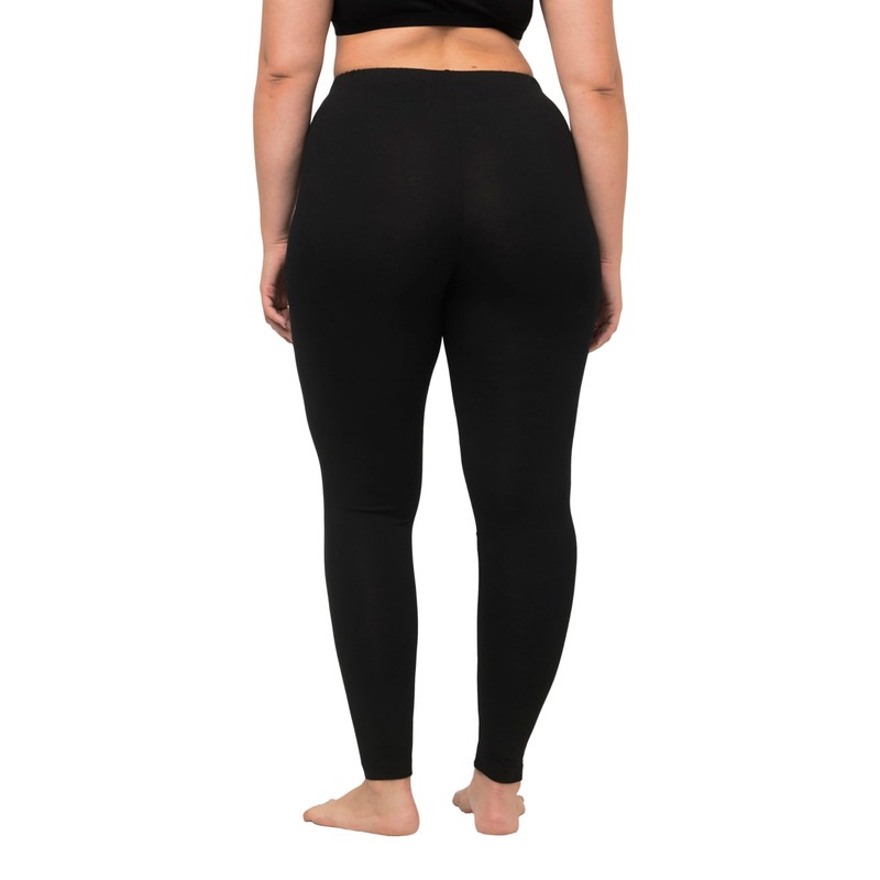 Ulla Popken, Damen, große Größen, Leggings,Schwarz,58W / 60L