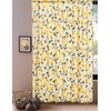 DaDa Bedding Botanical Floral Window Curtain Panels - Natural Semi