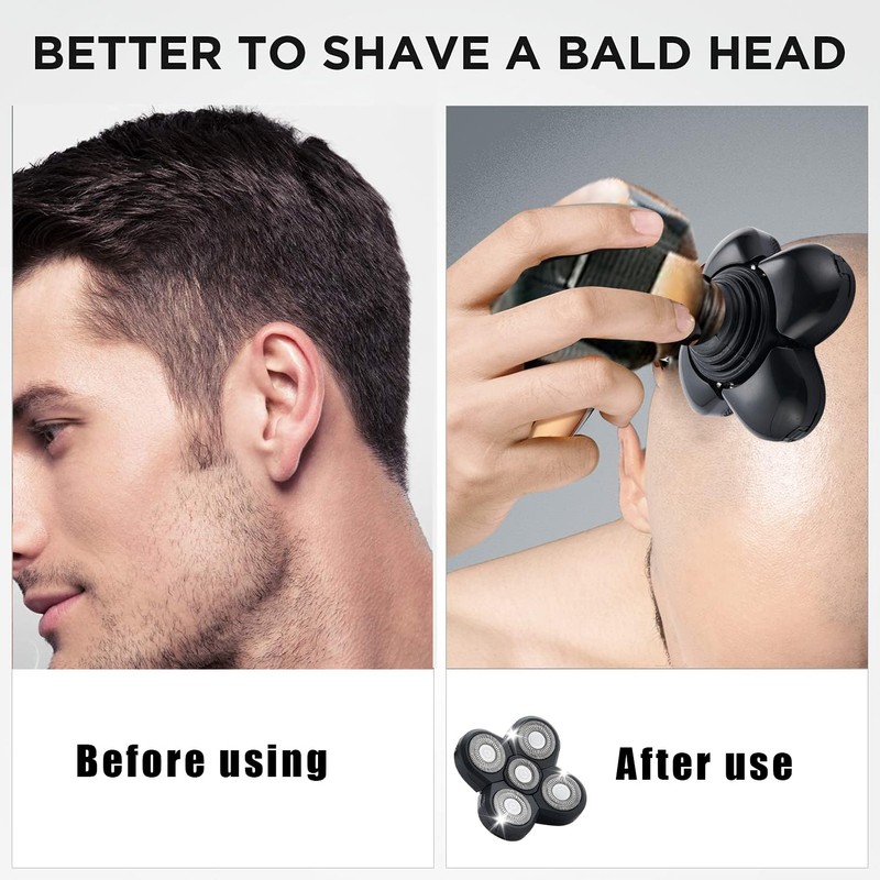 3PCS Shaver Replacement Blades Compatible with Freedom Bald Men Head