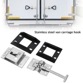 The Lord of the Tools 1 Pair Entrance Door Latch T Style 304 Stainless Steel Door Latch for Entrance Door Holder with Retaining Part for Motorhome Caravan Camper Trailer