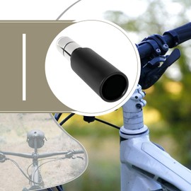 EMSea 1pair Bicycle Flat Bar Extender Aluminium Alloy MTB Bike Handlebar Bar End Extension 91x22.2mm Bike Stem Riser 15-20mm ported handlebars Black