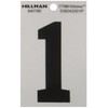 Hillman 840780 3" Black and Silver Reflective Poly-Film Adhesive Number 1