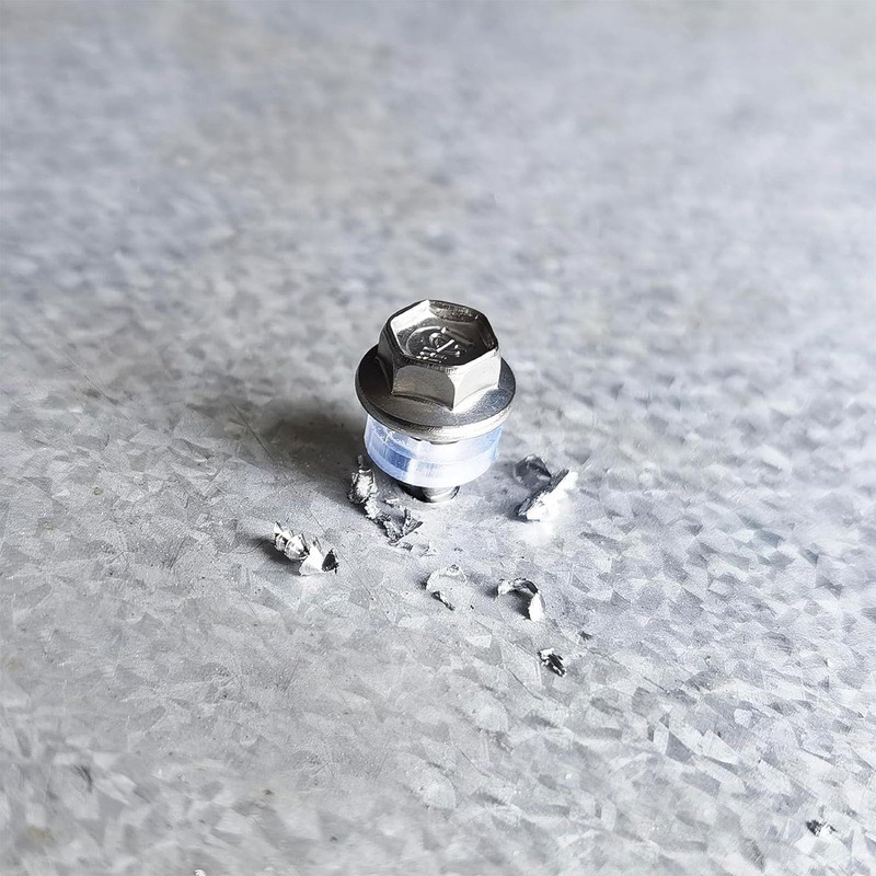 Pack of 25 Self-Tapping Screws 6.3 x 50 mm, Hexagonal