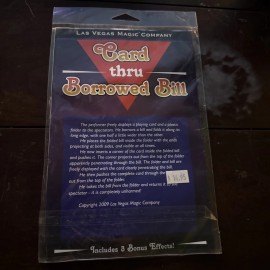 CARD THRU BORROWED BILL Close Up Money Pocket Magic Trick Through Penetration $
