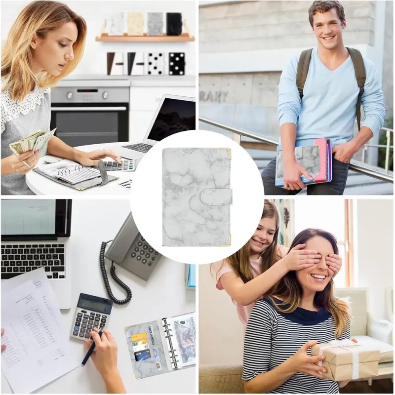 Carpeta A6 HHads 107H-abc gris liso x Unidad