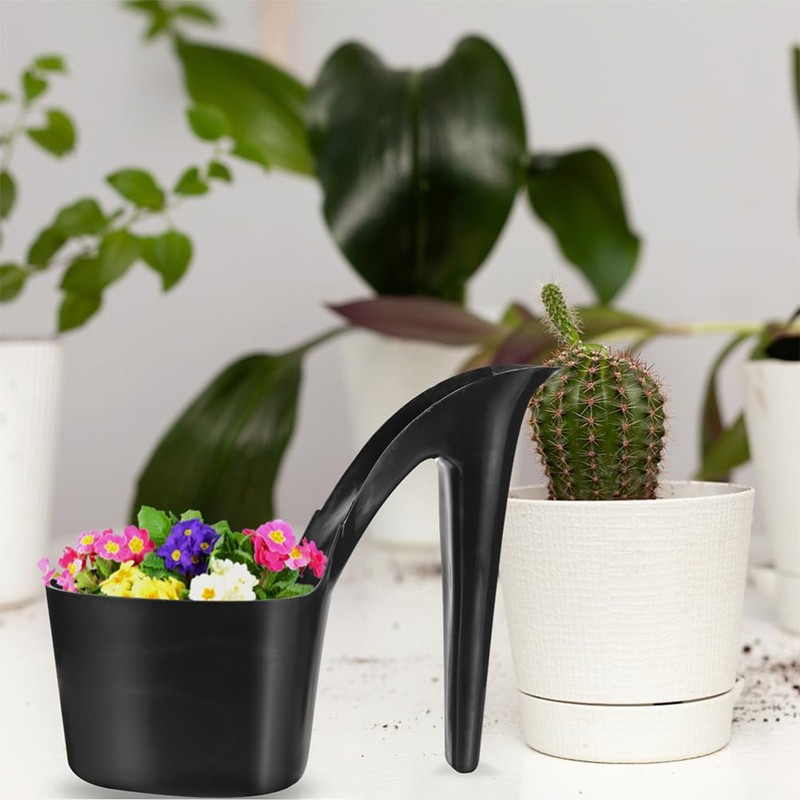 SUPVOX 4Pcs High Heel Shaped Planter: Unique Plastic Flower Pots