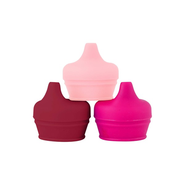 Boon SNUG - Tapas para boquilla (3 unidades), color rosa