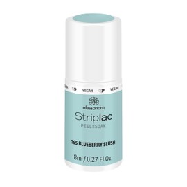 alessandro Striplac Peel or Soak Vegan Blue Berry Slush LED Nail Polish in Pastel Blue for Perfect Nails in 15 Minutes 8 ml