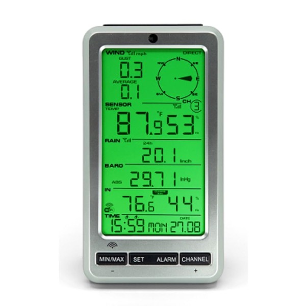 Ambient Weather WS-12 Wireless Weather Station w/ Ambient Color Changing Display