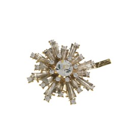 VingTAINE H7278-CAFF, Women's Bijou Motif Pony Hook, Hair Elastic, Hair Cuff, Hair Hook, Crystal