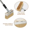 63" Long Handle 6" Deck Stain Brush Applicator with 3"