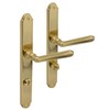 Long Plate Door Fitting Brass Door Handle - Old Vienna