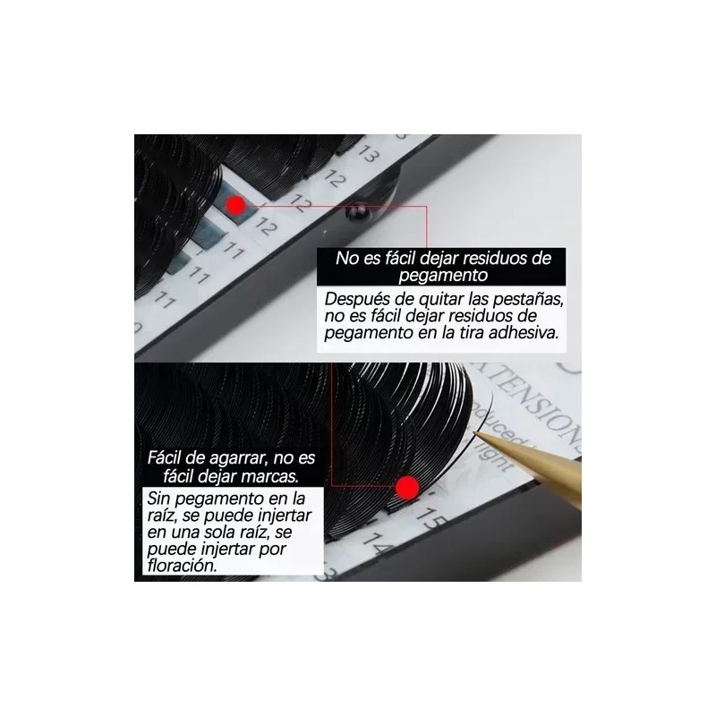 Nagaraku Blister Nagaraku Mixto Extensiones De Pestañas 0.15mm D Mix