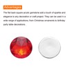 MECCANIXITY Flat Back Round Acrylic Rhinestones,10mm Red Flatback Crystal Rhinestones