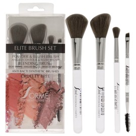 Sorme' Treatment Cosmetics Professional Brush Set B (968,969,971,972), Soft Fibers, Flawless Blending, Comfortable Grip, Professional Application, Crease Blending