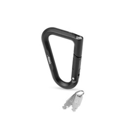 Matador BetaLock (Black) - Lobster Hook & Travel Lock 2-in-1; TSA Lock for Luggage & Travel; Heavy Duty Carabiner with Key, Ideal for Backpacking, Hiking