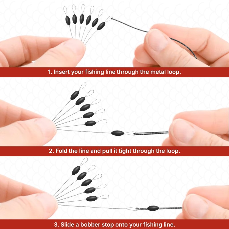 Bobber Stops for Fishing Line