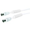 Schwaiger KVKF50 532 Antenna Cable 90dB Ferrite 5 m White