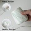 2Pcs Toothbrush Holder for Bathroom - Marble Green Ceramic Tooth