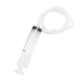 Syringes Liquid Syringes Plastic Transparent Syringes with Luer Lock Measuring Syringe Tools for Laboratory, Industry, Garden, Pet Feeding (50 ml)