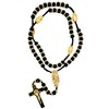 Bead Rosary Necklace with Crucifix and Our Lady of Guadalupe