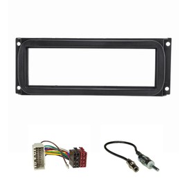 tomzz Audio 2407-006 Radio Fascia Set Compatible with Chrysler Neon PT Cruiser Jeep Wrangler Grand Cherokee with Radio Adapter ISO Antenna Adapter DIN