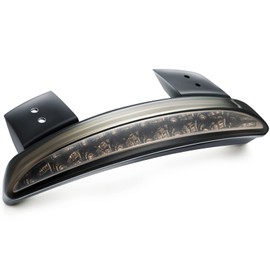 Anki HappiGo ANKIA Motorcycle Chopped Rear Fender Edge LED Brake License Plate Tail Light Stop Running Light Turn Signal Lamp for Harley Sportster XL883N 1200N XL1200V XL1200X (Black)