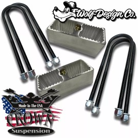 Crown Toyota Tacoma Pickup Truck 2" Drop Kit Leveling Lowering Blocks Alum Ubolts