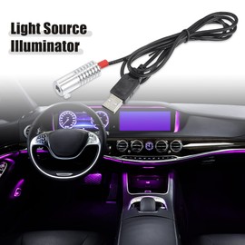 ACROPIX 6mm 0.24" 2W LED Aluminum Light Source Illuminator Decoration USB LED Light for Car DIY Red - Pack of 1