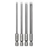 4 Pcs Flat Head Screwdriver Bit Set Slotted Screwdrivers Bits