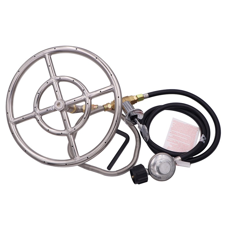 METER STAR LP Propane Gas Fire Pit Stainless Steel Burner