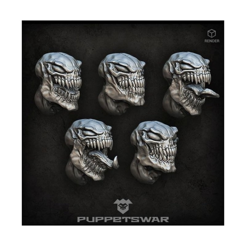 Green Stuff World for Models and Miniatures Nightmares Heads S278