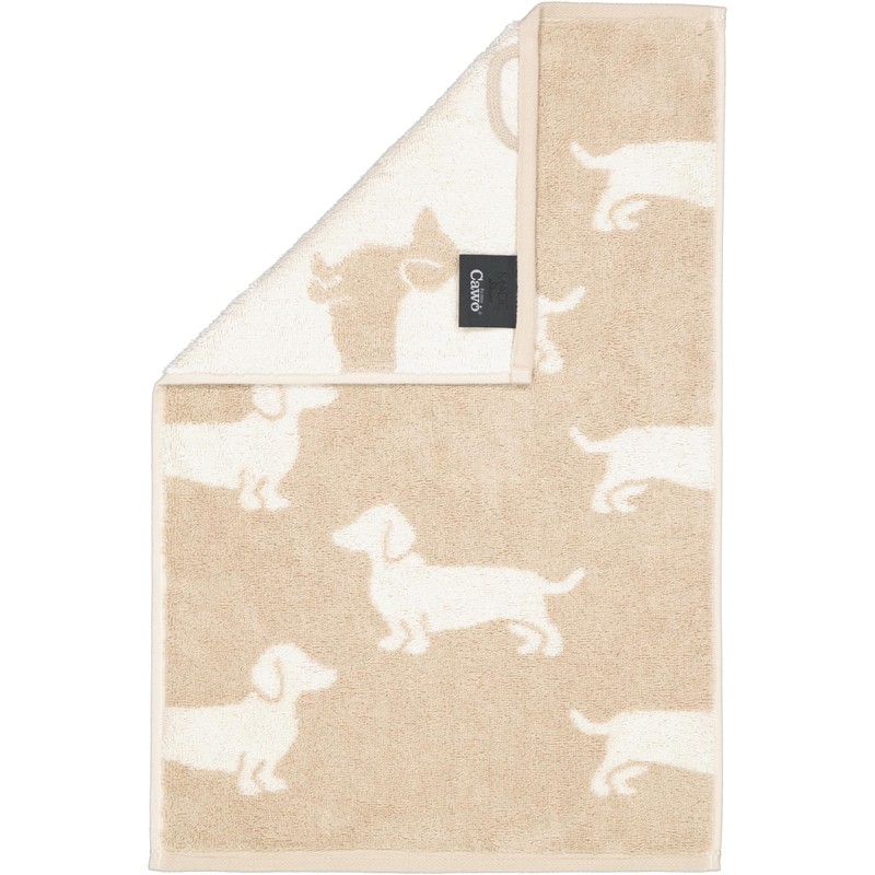 Cawö We Love Dogs 6246 Hand Towels Natural Beige -