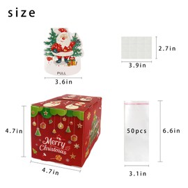 hhdatc Christmas Money Box Surprise Money Pull Pouch,Money Gift Ideas Surprise Gift Box Explosion for Christmas Days