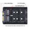 cablecc Dual NGFF B+M Key M.2 SSD Card JOBD Raid0