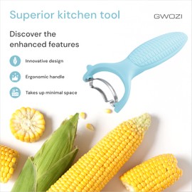 Corn Planer Thresher for Kitchen - Sweet Corn Cutter with Plastic Handle - Stainless Steel Corn Peeler for Corn on the Cob - Magic Corn Planer for Kernel Remover