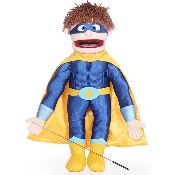25" Superhero, Peach Boy, Full Body, Ventriloquist Style Puppet