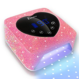Kicylicy UV LED Nail Lamp, 72W Rechargeable Cordless Nail Lamp with 5 Timer Settings, Professional Nail Dryer Fast Dry Curing Lamp, Gel Polish UV Nail Lamp with Display Auto Sensor for Salon and Home