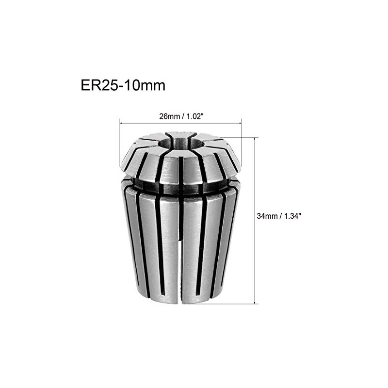 sourcing map Collet Chuck ER25 10 mm for CNC Engraving