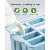 Meetrue Popsicles Molds, MEETRUE 12 Pieces Silicone Popsicle Molds Easy-Release