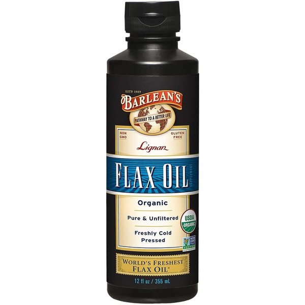 Barlean's Lignan Flaxseed Oil from Cold Pressed Flax Seeds -