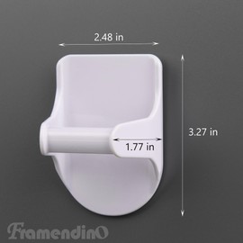 Framendino, 8 Pack Wall Mount Spray Bottle Hooks Holder Spray Bottle Hanger Adhesive Hook Spray Bottle Rack Organizer Hanger for Cabinet Kitchen Surfaces Spray Bottle Wall Holder