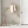 TIEOU Gold Coat Racks, Metal Coat Racks Freestanding with Crossbar