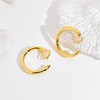 LILIE&WHITE Klipp Earrings Elegant Golden Clip Earrings for Women -