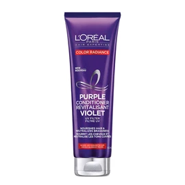 L’Oréal Paris Color Radiance Purple Conditioner, Purple Conditioner For Bleached & Blonde Hair, With UV Filters To Neutralize Brassiness, 150 ml